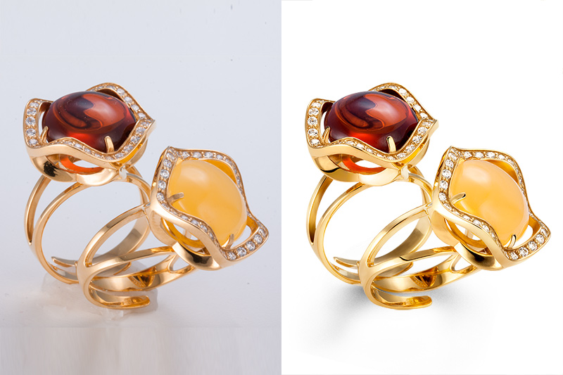 retusz fotografii biżuteria